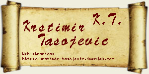 Krstimir Tasojević vizit kartica